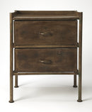 Cameron 22 in. W Rectangular Metal Industrial Chic 2 Drawer Side Table by Butler Specialty Company