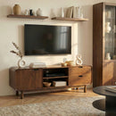Drayton 49.5 in. W Rectangular Wood Modern Waterfall Edge TV Stand by Butler Specialty Company