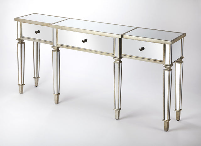 Hayworth 68 in. W Rectangular Mirrored 3 Drawer Console Table by Butler Specialty Company