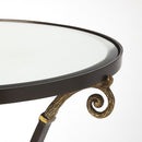 Meurice 19.75 in. W Round Mirrored Glass and Metal Side Table by Butler Specialty Company