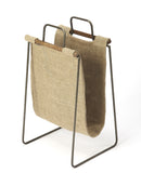 Idaho 10 in. W Burlap and Metal Magazine Basket by Butler Specialty Company