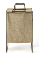 Idaho 10 in. W Burlap and Metal Magazine Basket by Butler Specialty Company