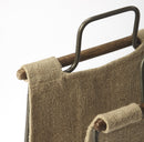 Idaho 10 in. W Burlap and Metal Magazine Basket by Butler Specialty Company
