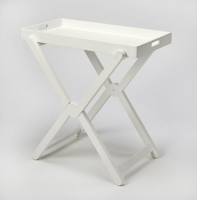 Edna 27.5 in. W Rectangular Wood Removable Top Folding Tray Table by Butler Specialty Company