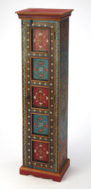 Amir 16 in. W x 60 in. H Wood Hand Painted Tall Cabinet with Storage by Butler Specialty Company