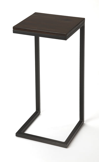 Kilmer 11 in. W Square Wood and Metal C-Shaped Side Table by Butler Specialty Company