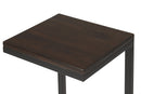Kilmer 11 in. W Square Wood and Metal C-Shaped Side Table by Butler Specialty Company