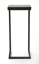 Kilmer 11 in. W Square Wood and Metal C-Shaped Side Table by Butler Specialty Company