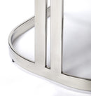 Clarence 25 in. Seat Height Faux Leather and Metal Counter Stool with Low Back by Butler Specialty Company