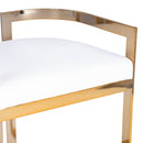 Clarence 25 in. Seat Height Faux Leather and Metal Counter Stool with Low Back by Butler Specialty Company