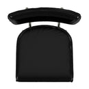 Saddle 26 in. Seat Height Metal and Leather Counter Stool with Back by Butler Specialty Company