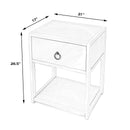 Lark  21 in. W Rectangular Wood 1 Drawer End Table with Lower Open Shelf by Butler Specialty Company
