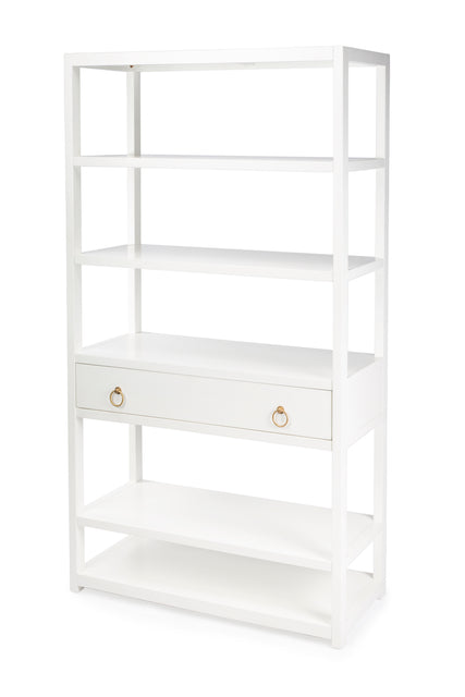 Lark 39 in. W x 70 in. H Rectangular Wood 5 Tier 1 Drawer Etagere Bookcase by Butler Specialty Company