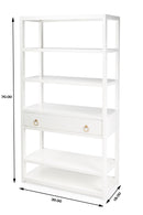 Lark 39 in. W x 70 in. H Rectangular Wood 5 Tier 1 Drawer Etagere Bookcase by Butler Specialty Company