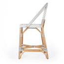 Solstice 25 in. Seat Height Rattan Counter Stool with Back and Footrest by Butler Specialty Company