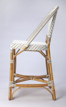 Solstice 25 in. Seat Height Rattan Counter Stool with Back and Footrest by Butler Specialty Company