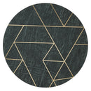 Haven 18.5 in. W Round Marble and Metal Modern Side Table by Butler Specialty Company