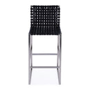 Urban 30 in. Seat Height Rectangular Woven Leather Bar Stool with Back by Butler Specialty Company