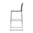 Urban 30 in. Seat Height Rectangular Woven Leather Bar Stool with Back by Butler Specialty Company
