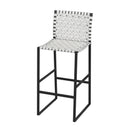 Urban 30 in. Seat Height Rectangular Woven Leather Bar Stool with Back by Butler Specialty Company