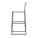 Urban 30 in. Seat Height Rectangular Woven Leather Bar Stool with Back by Butler Specialty Company