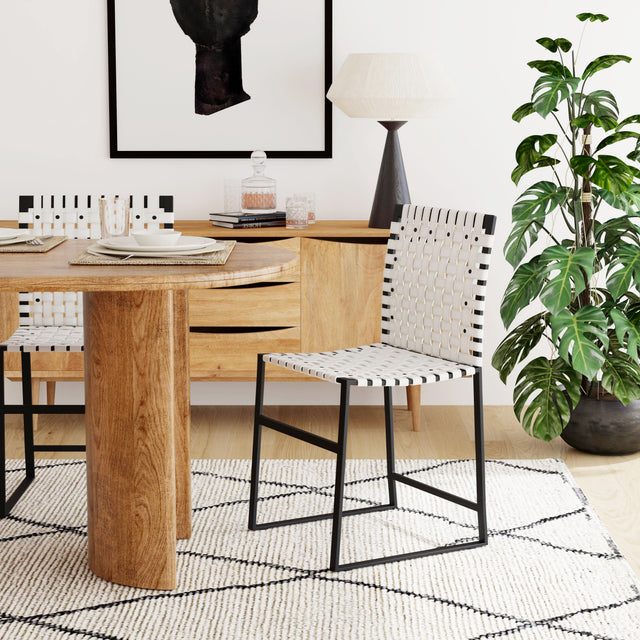Urban 24.5 in. Seat Height Woven Leather Side Chair by Butler Specialty Company