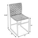 Urban 24.5 in. Seat Height Woven Leather Side Chair by Butler Specialty Company