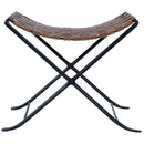 Karma 17.5 in. Seat Height Foldable Woven Leather Stool by Butler Specialty Company