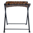 Karma 17.5 in. Seat Height Foldable Woven Leather Stool by Butler Specialty Company
