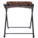 Karma 17.5 in. Seat Height Foldable Woven Leather Stool by Butler Specialty Company