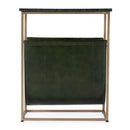 Edie 17.5 in. W Rectangular Marble and Leather Narrow Magazine Side Table by Butler Specialty Company