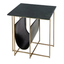 Stephanik 20.25 in. W Rectangular Marble & Leather Magazine Side Table by Butler Specialty Company