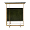Stephanik 20.25 in. W Rectangular Marble & Leather Magazine Side Table by Butler Specialty Company
