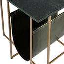 Stephanik 20.25 in. W Rectangular Marble & Leather Magazine Side Table by Butler Specialty Company