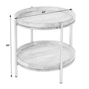 Damirra 23 in. W Round Wood & Metal 2 Tier Side Table by Butler Specialty Company