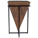 Gulnaria 12 in. W Square Wood and Metal Modern Side Table by Butler Specialty Company