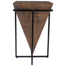 Gulnaria 12 in. W Square Wood and Metal Modern Side Table by Butler Specialty Company