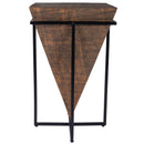 Gulnaria 12 in. W Square Wood and Metal Modern Side Table by Butler Specialty Company