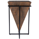 Gulnaria 12 in. W Square Wood and Metal Modern Side Table by Butler Specialty Company