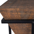 Gulnaria 12 in. W Square Wood and Metal Modern Side Table by Butler Specialty Company