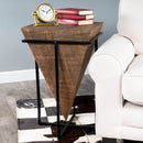 Gulnaria 12 in. W Square Wood and Metal Modern Side Table by Butler Specialty Company