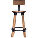 Mountain Lodge 26 in. Seat Height Wood and Metal Counter Stool with Back by Butler Specialty Company