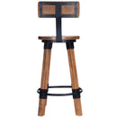 Mountain Lodge 26 in. Seat Height Wood and Metal Counter Stool with Back by Butler Specialty Company