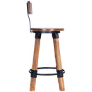 Mountain Lodge 26 in. Seat Height Wood and Metal Counter Stool with Back by Butler Specialty Company