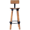 Mountain Lodge 30 in. Seat Height Wood and Metal Bar Stool with Back by Butler Specialty Company
