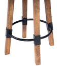 Mountain Lodge 30 in. Seat Height Wood and Metal Bar Stool with Back by Butler Specialty Company
