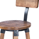 Mountain Lodge 30 in. Seat Height Wood and Metal Bar Stool with Back by Butler Specialty Company