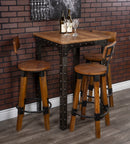 Mountain Lodge 30 in. Seat Height Wood and Metal Bar Stool with Back by Butler Specialty Company