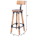 Mountain Lodge 30 in. Seat Height Wood and Metal Bar Stool with Back by Butler Specialty Company