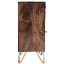 Alda 15.5 in. W Rectangular Wood and Brass Metal Inlay 1 Drawer Accent Cabinet by Butler Specialty Company